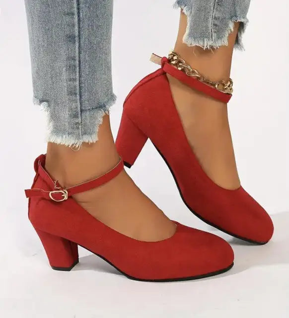 Eliza Stylish Women's Ankle Strap Pumps