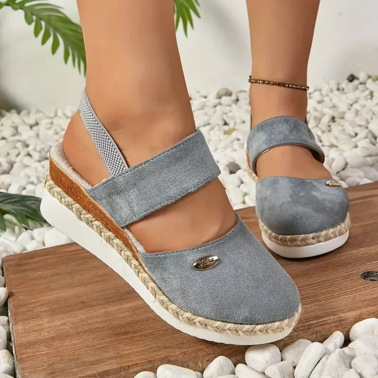 Antonella - Orthopaedic sandals with platform, breathable and relaxed