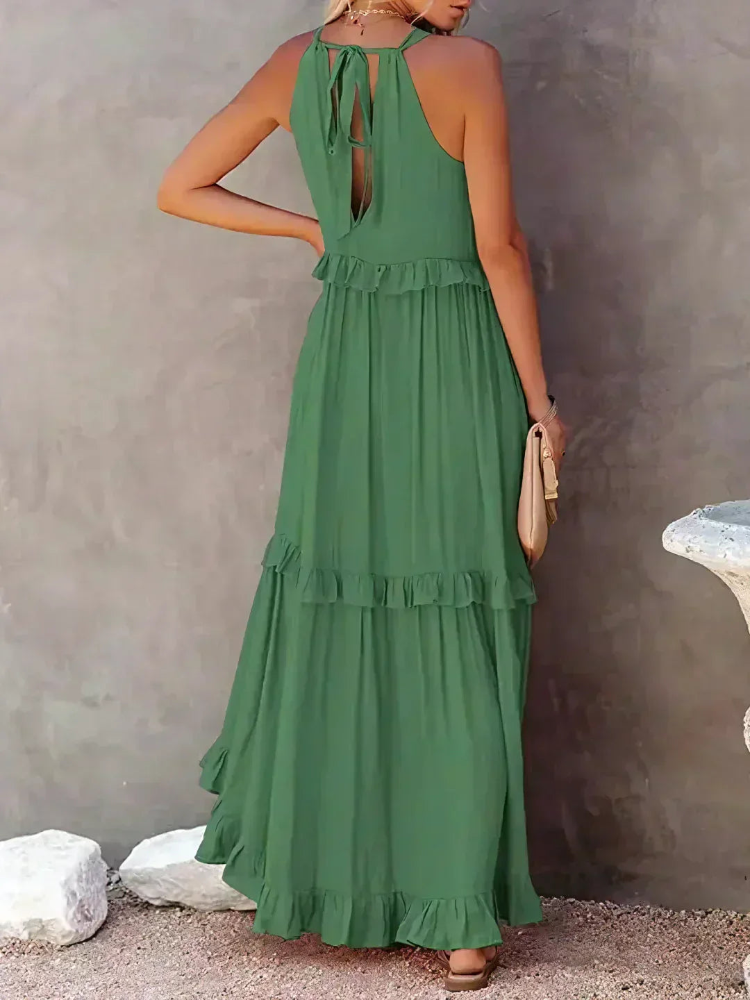 Amelia Halter Maxi Dress