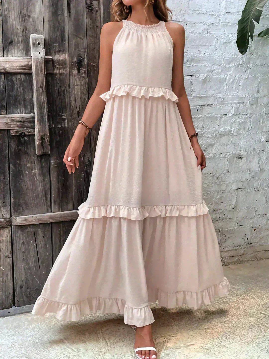Amelia Halter Maxi Dress