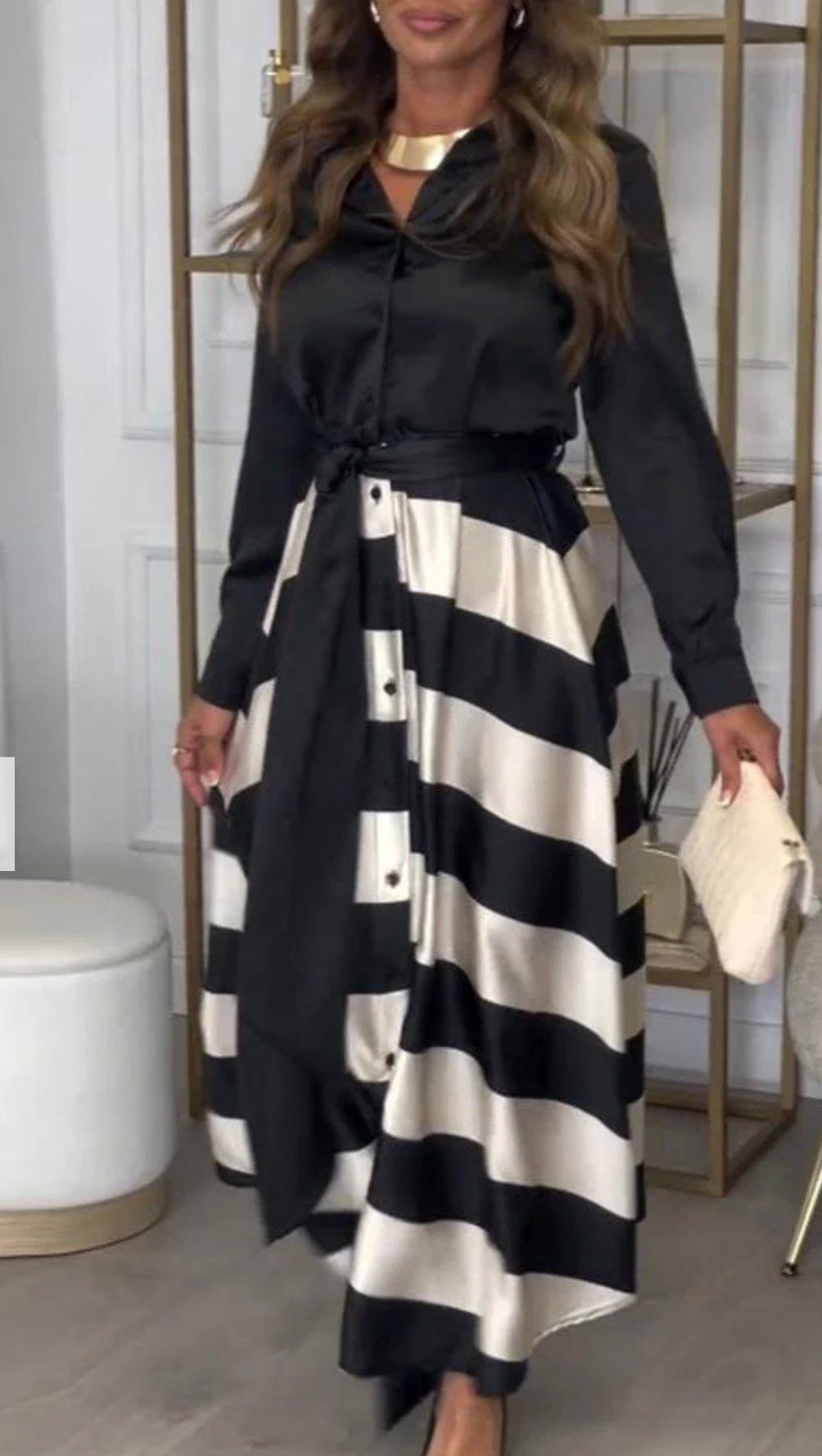 Charlotte Striped Maxi Dress