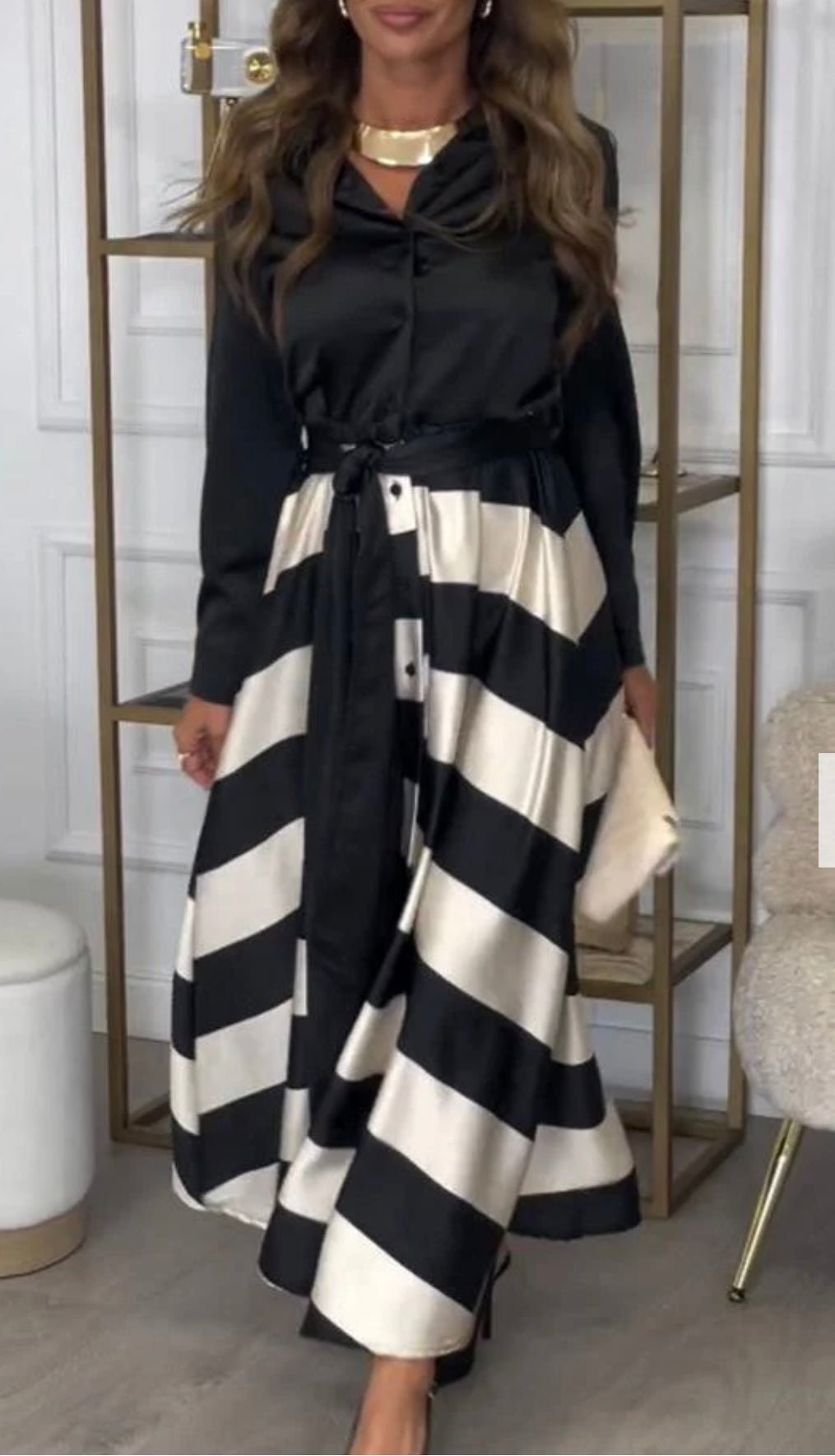 Charlotte Striped Maxi Dress