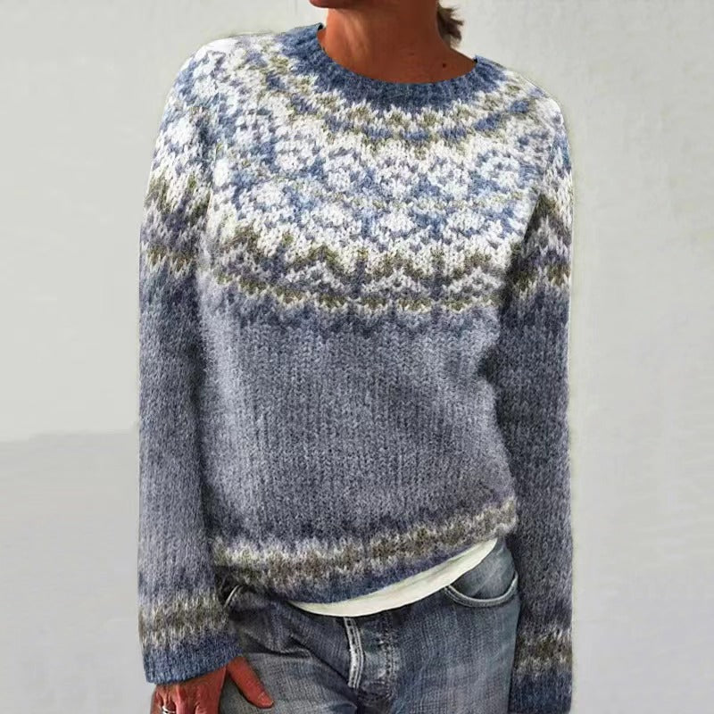 ELOWEN - LUXURIOUS RETRO ICELANDIC SWEATER