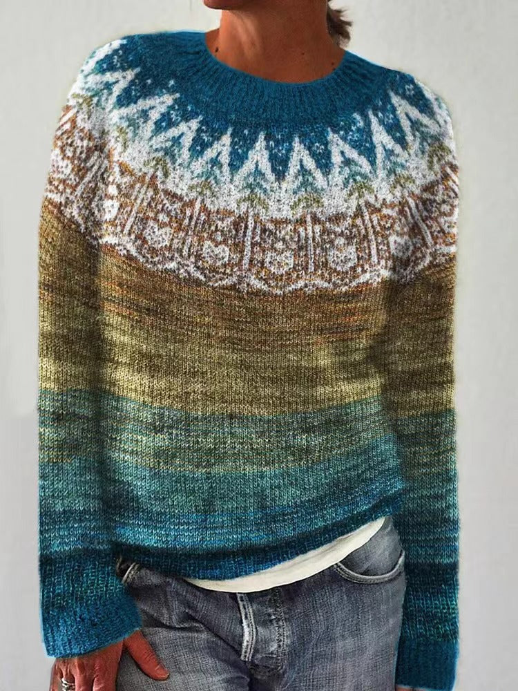 ELOWEN - LUXURIOUS RETRO ICELANDIC SWEATER