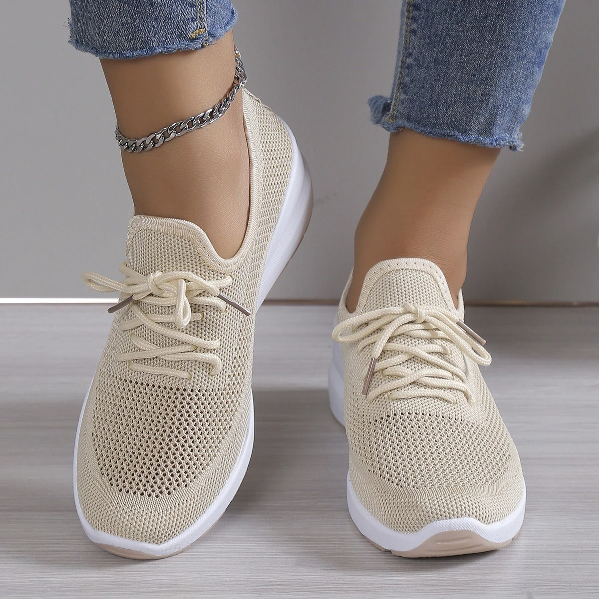 HAZEL - BREATHABLE KNIT ORTHOPAEDIC CASUAL SNEAKERS