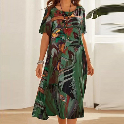 Amelia Printed Dress
