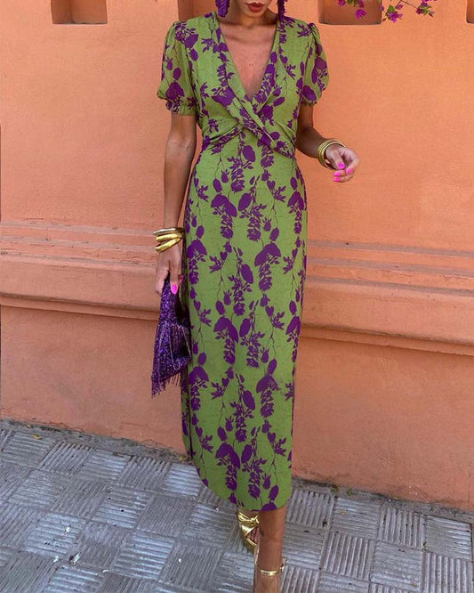 Erin Floral Wrap Dress