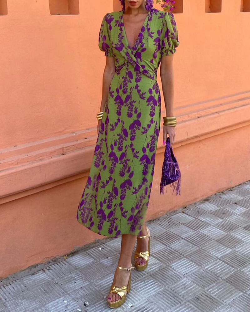 Erin Floral Wrap Dress