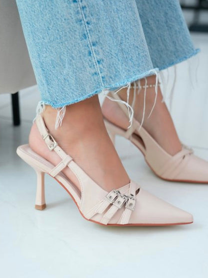 Tripple Beige Heels