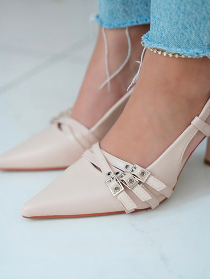 Tripple Beige Heels