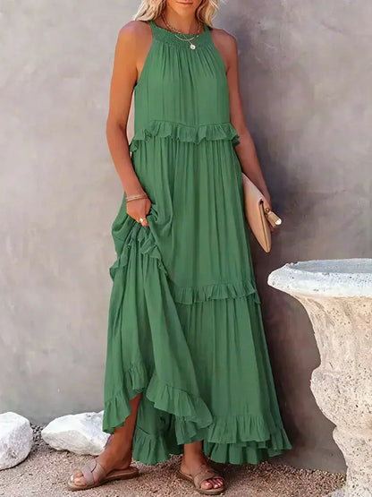 Amelia Halter Maxi Dress