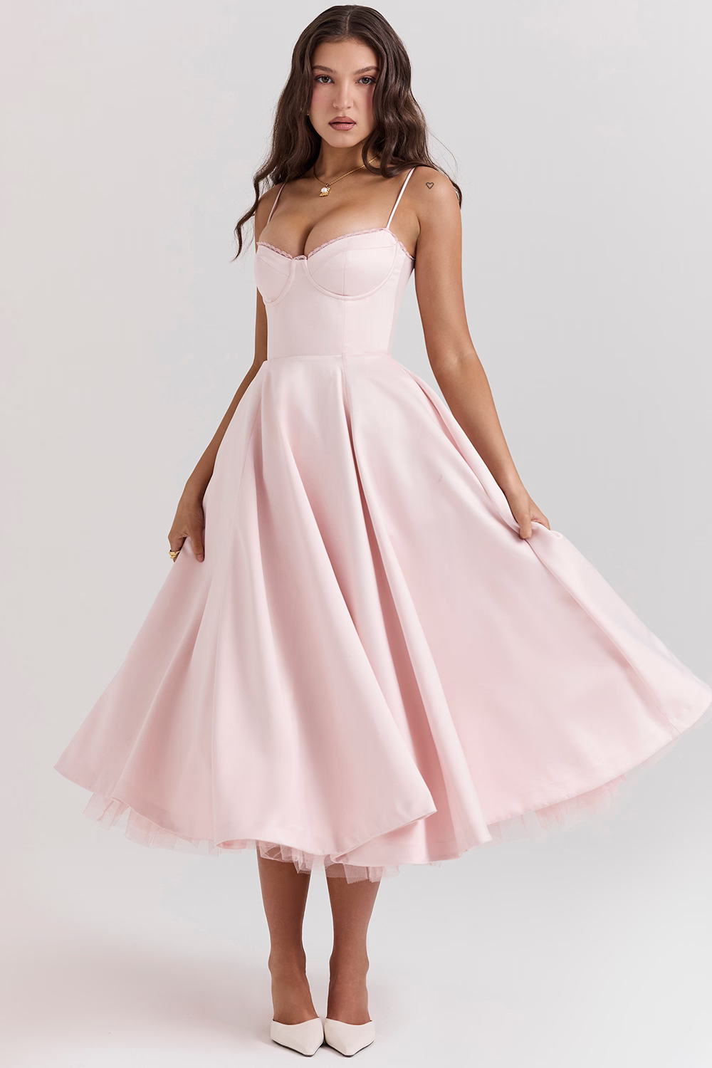 Amelia Bustier Midi Dress