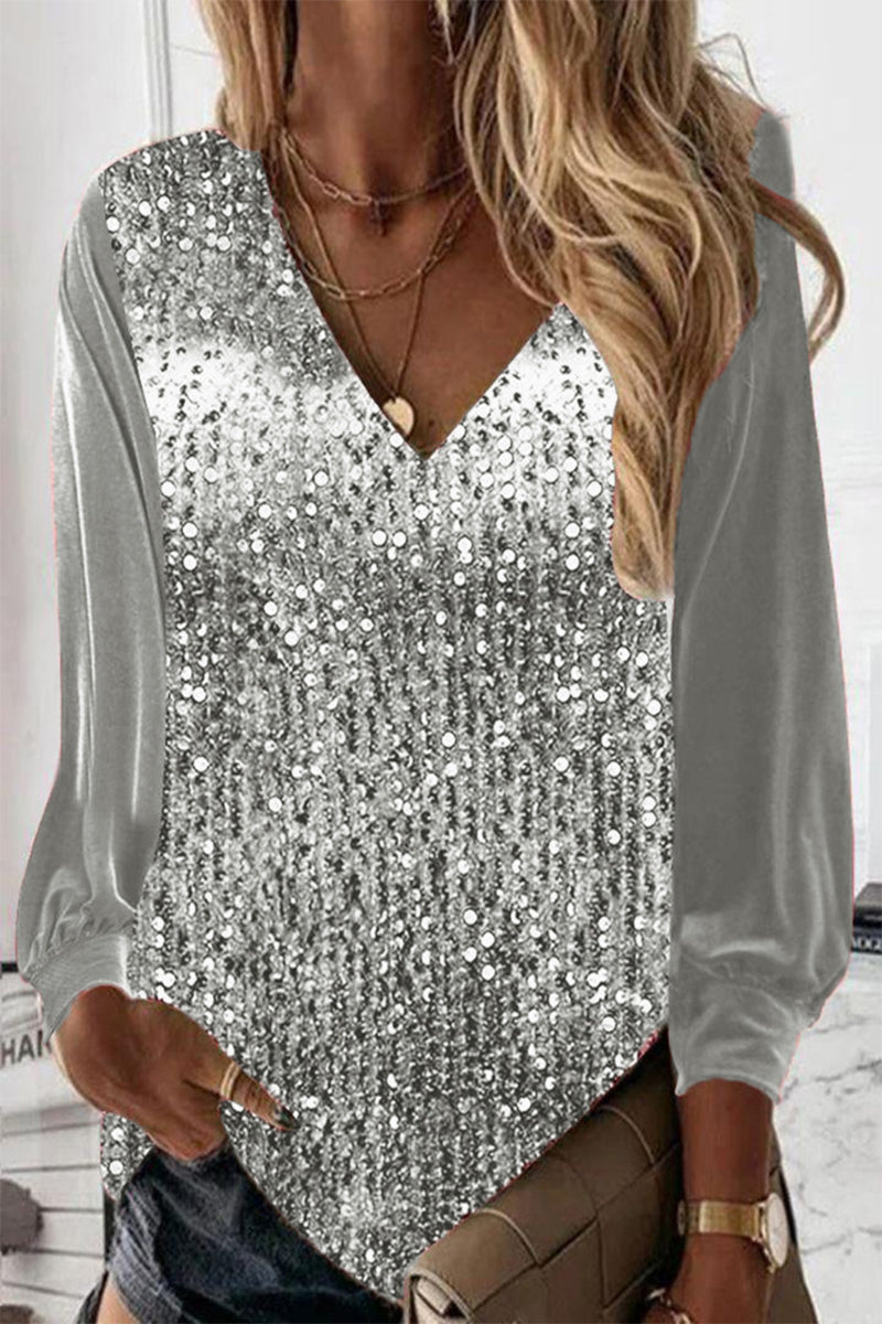 Evelyn Sequin Top