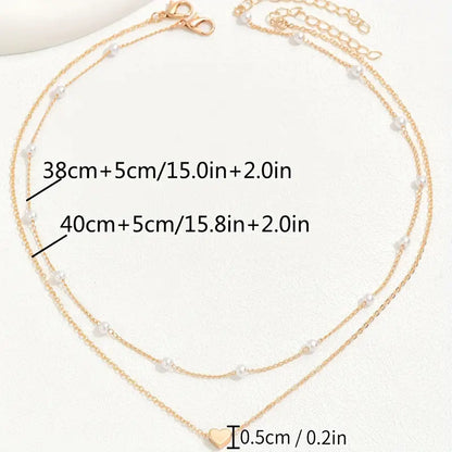 Amelia Heart Charm Necklace