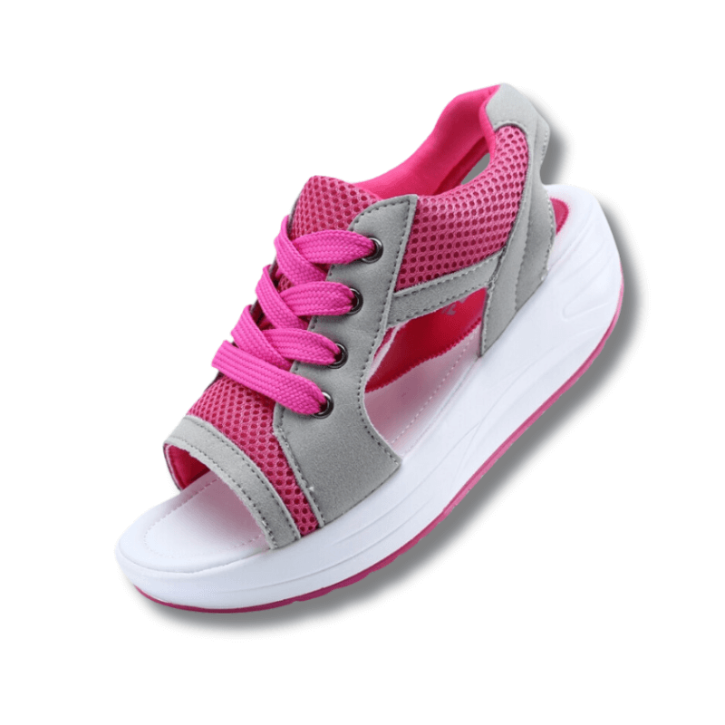 Lucia Stylish Mesh Wedge Sneakers
