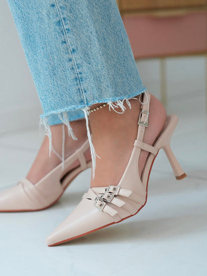 Tripple Beige Heels