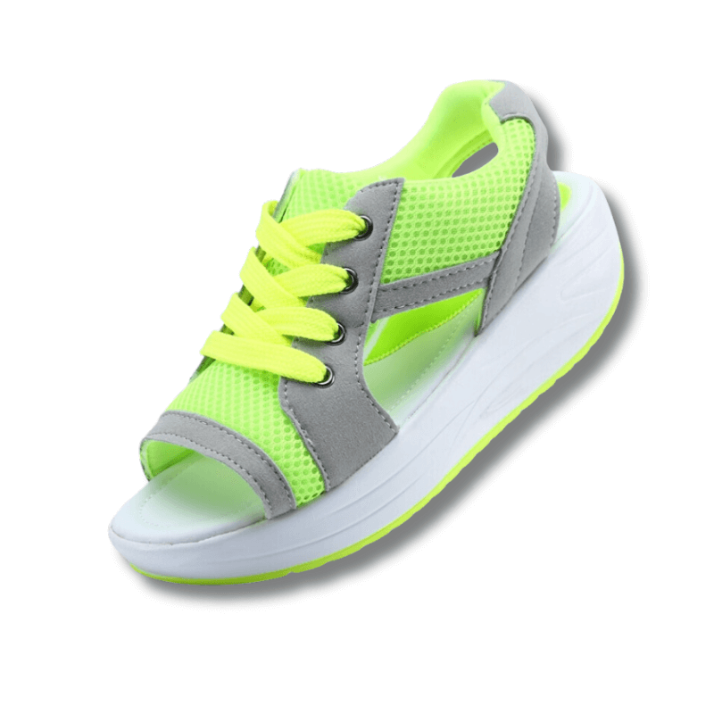 Lucia Stylish Mesh Wedge Sneakers