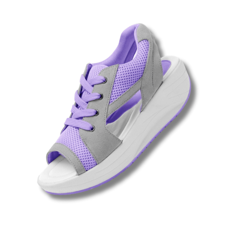 Lucia Stylish Mesh Wedge Sneakers