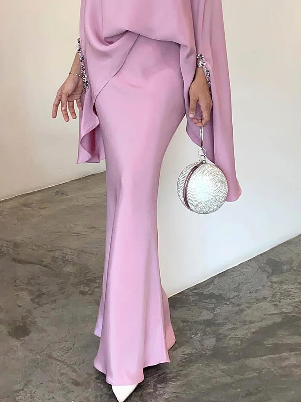 Chic Solid Color Asymmetrical Suit