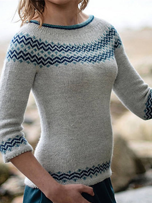 Trendy Round Neck Sweater