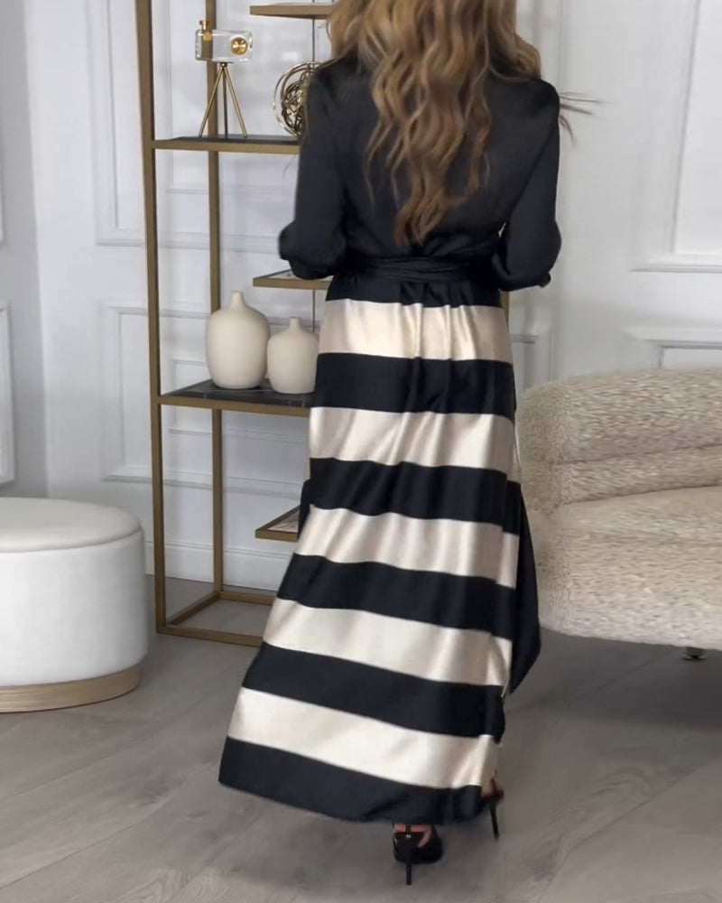 Amelia Striped Maxi Dress