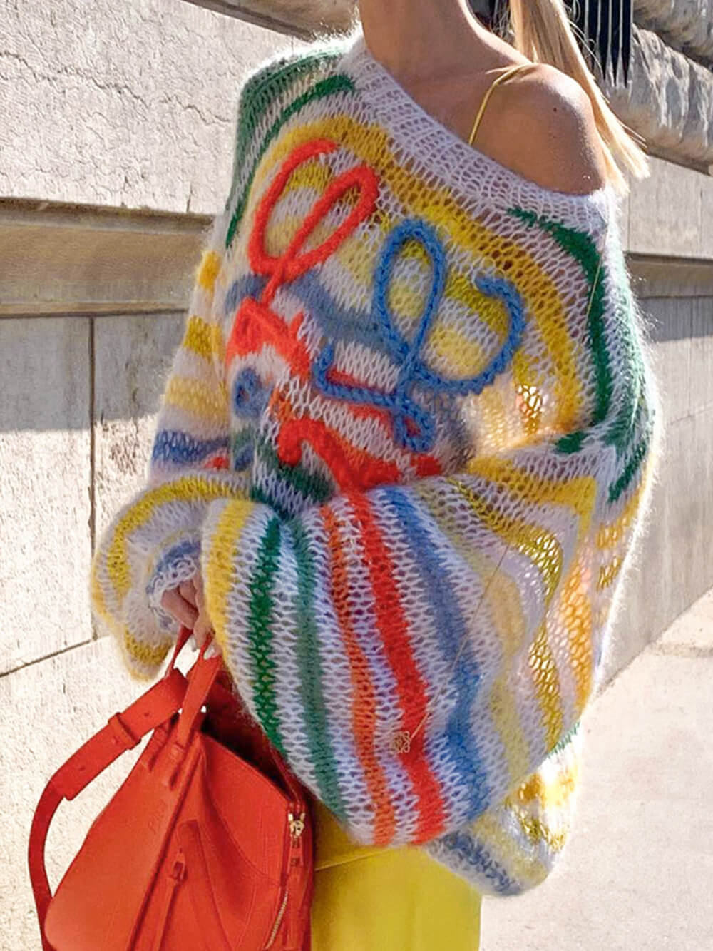 Colorful Striped Rainbow Sweater