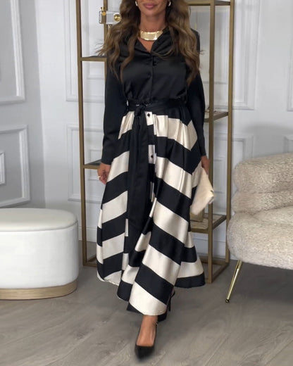 Amelia Striped Maxi Dress