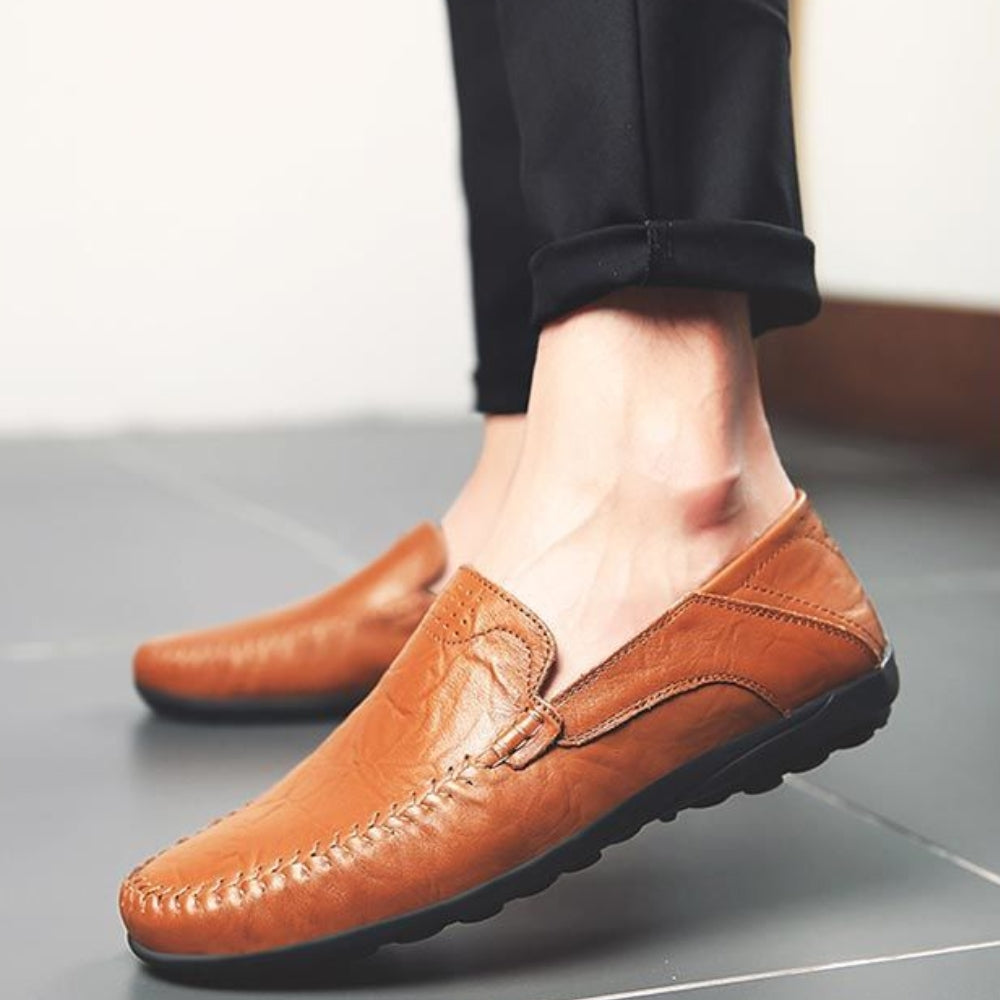 MV British Style Soft Bottom Leather Loafers