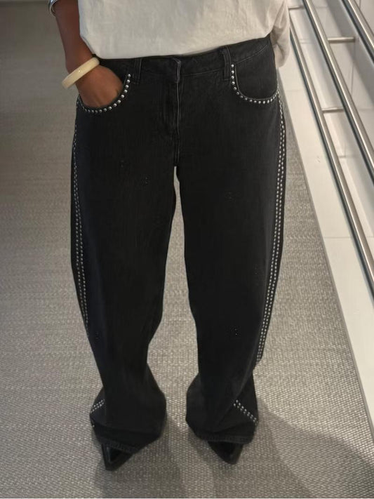 Abbie High-Waisted Wide-Leg Jeans