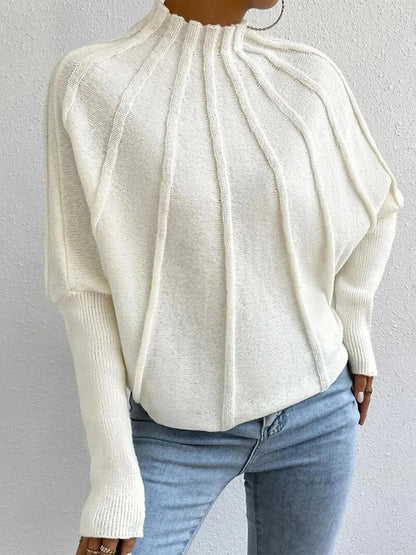 Classic Dolman Sleeve Knit Sweater