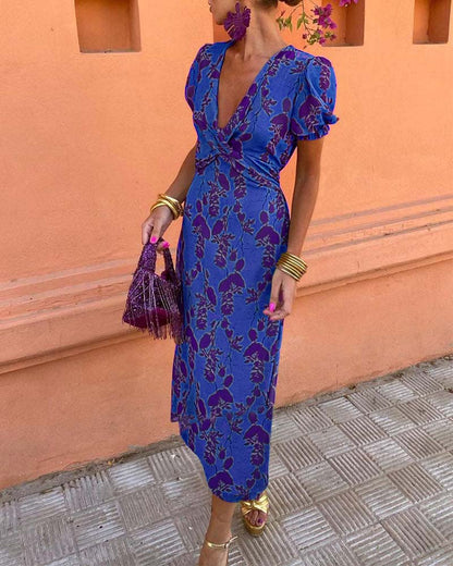 Erin Floral Wrap Dress