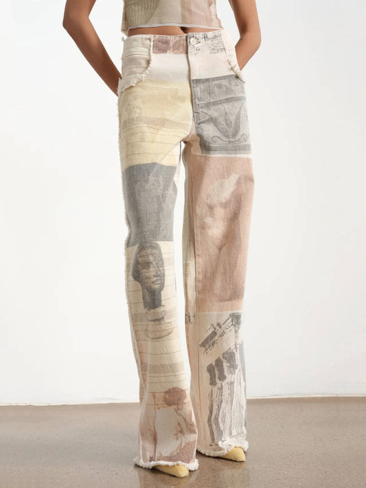 Alma Flared Wide-Leg Jeans