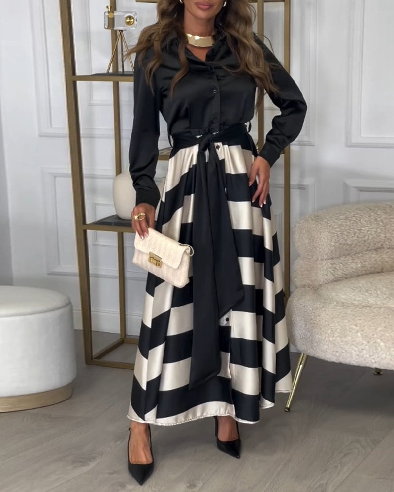 Amelia Striped Maxi Dress