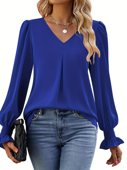 Chic V-Neck Blouse