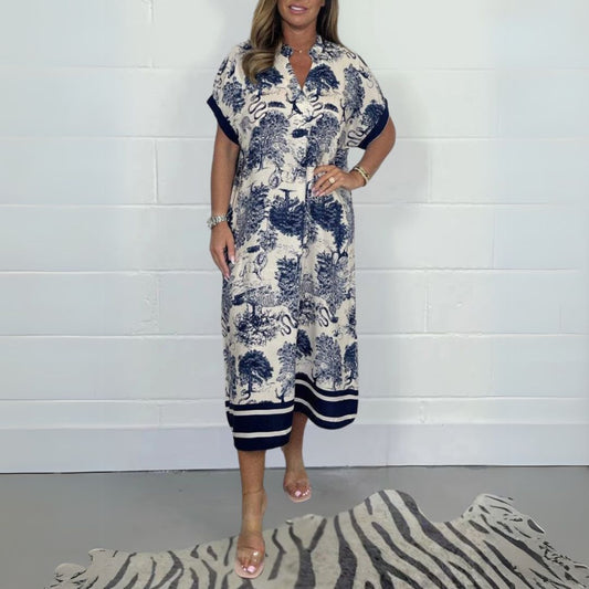 Elegant Print Dress