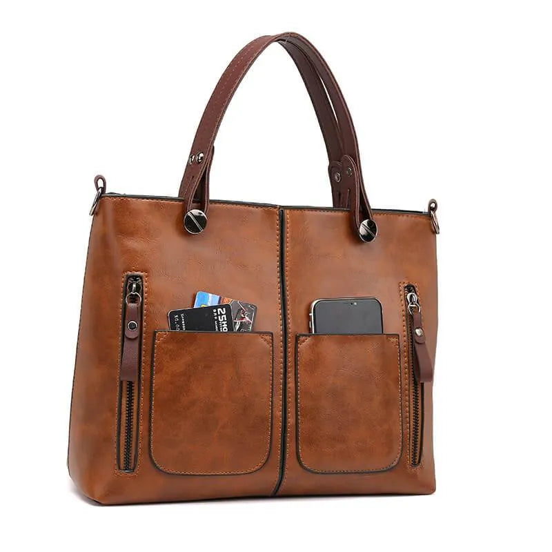 CLARA™ - LEATHER SHOULDER BAG