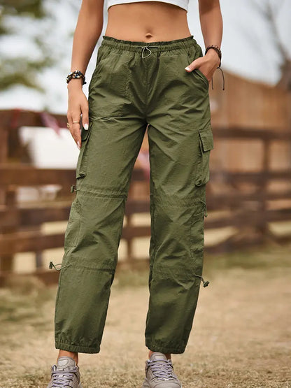 Stylish Adjustable Cargo Pants with Multiple Pockets