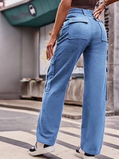 Multi-Pocket Versatile Jeans
