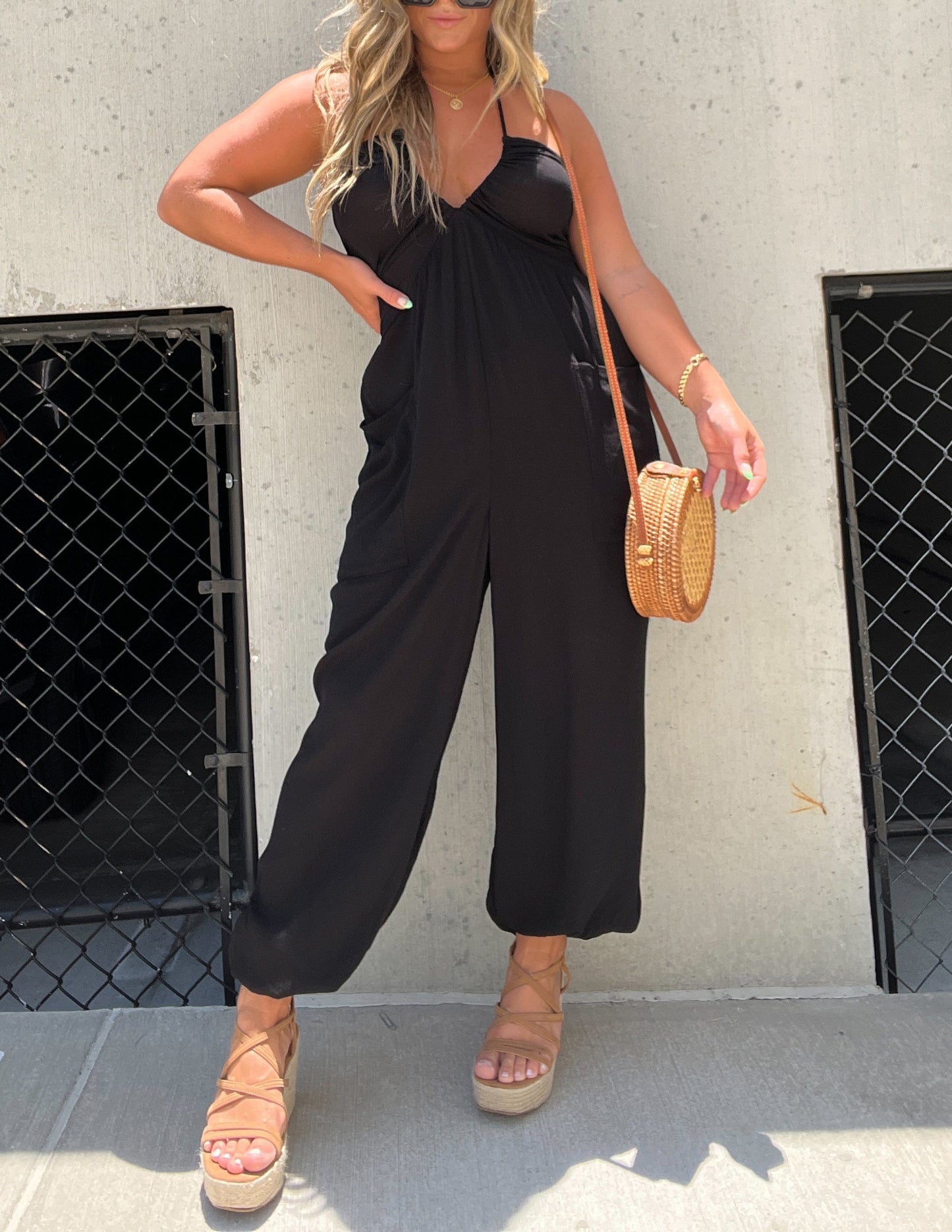 Black Hipster Jumpsuit