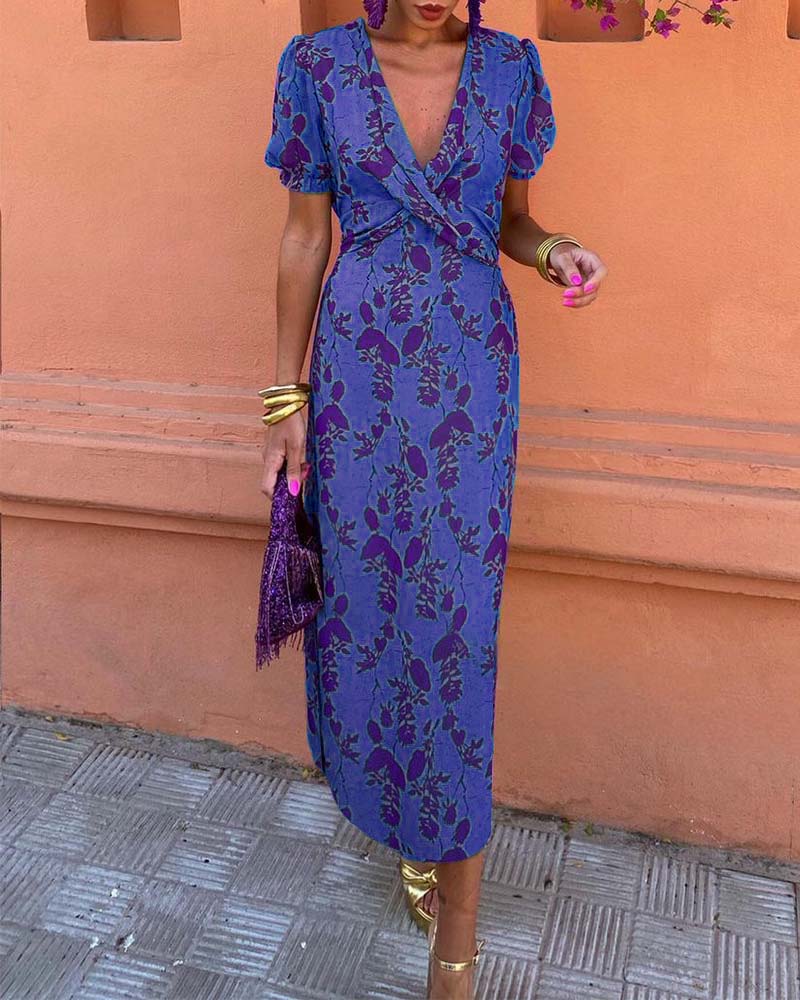 Erin Floral Wrap Dress