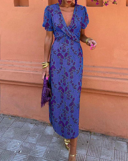 Erin Floral Wrap Dress