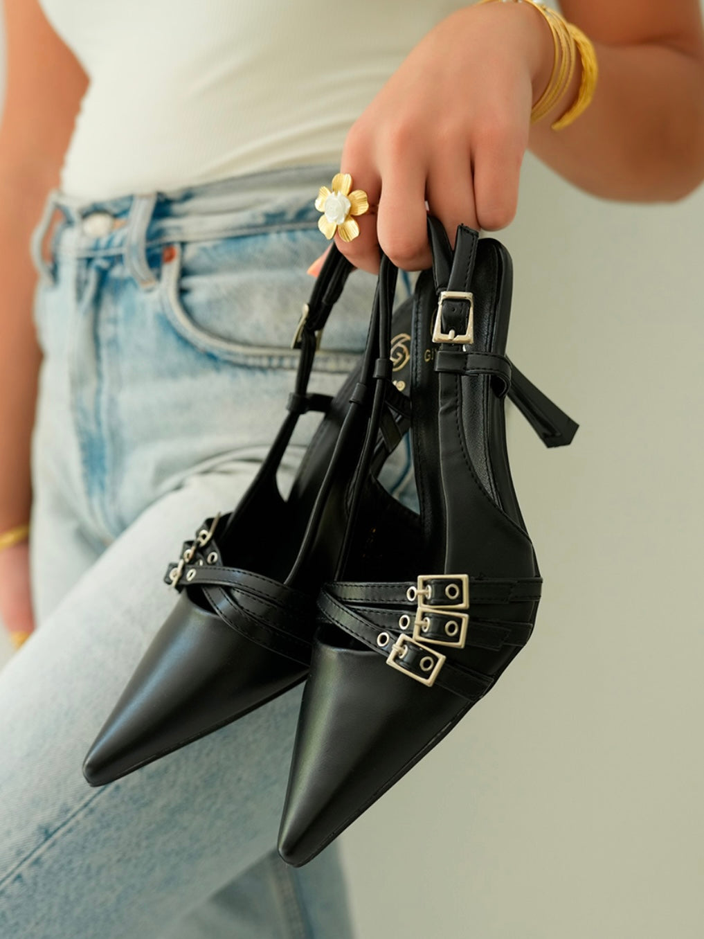 Tripple Black Heels