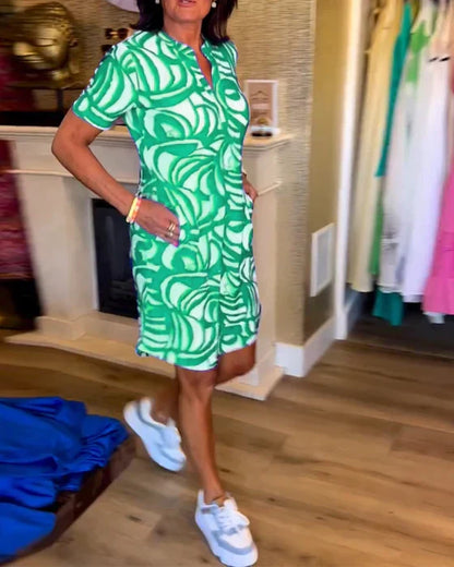 Ellie V-Neck Tunic Dress