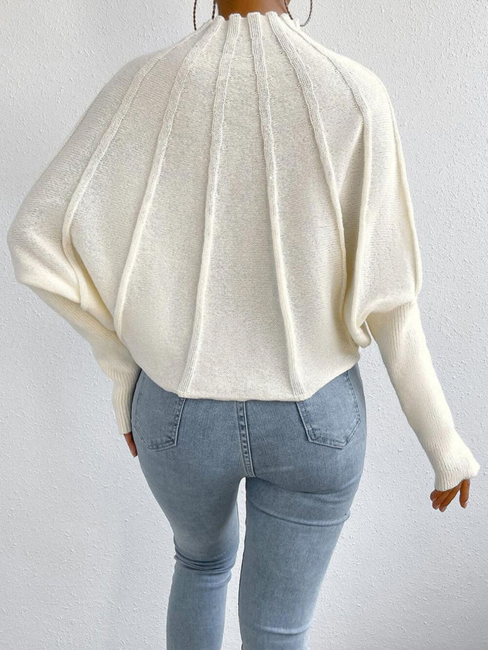Classic Dolman Sleeve Knit Sweater