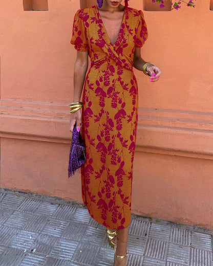 Erin Floral Wrap Dress