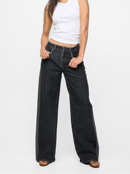 Abbie High-Waisted Wide-Leg Jeans