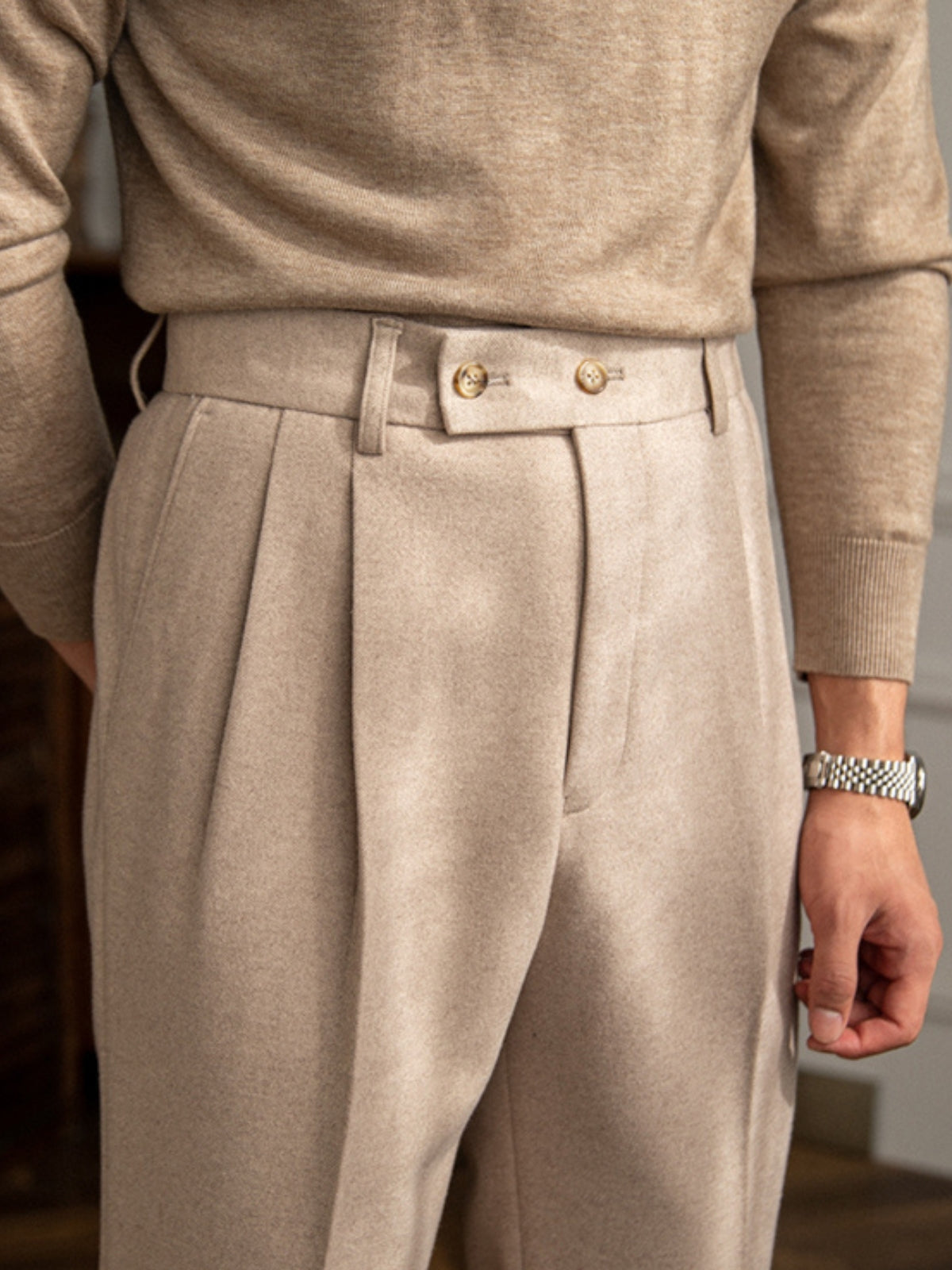 The Kensington Classic High-Waist British Trousers