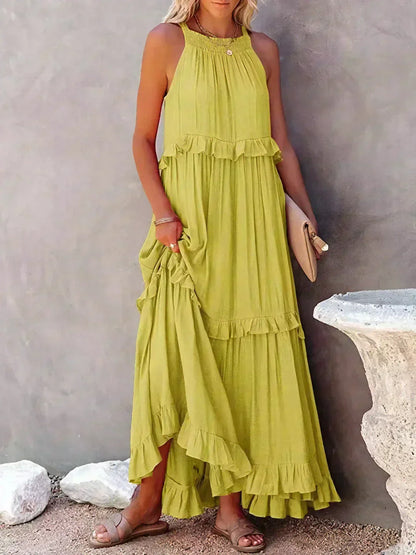 Amelia Halter Maxi Dress