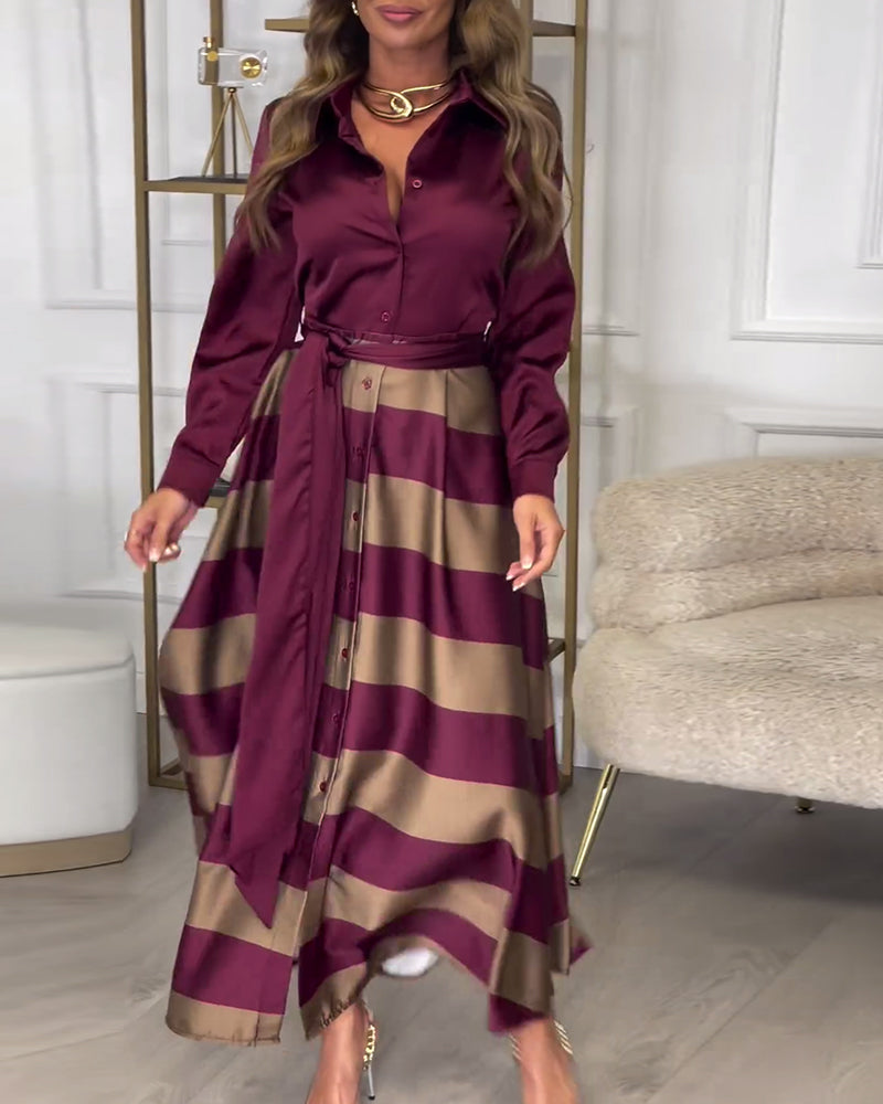Amelia Striped Maxi Dress