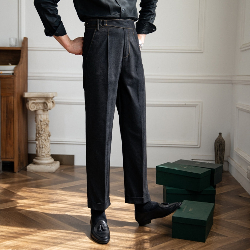 The Chesterfield Denim Casual High-Waist Pants